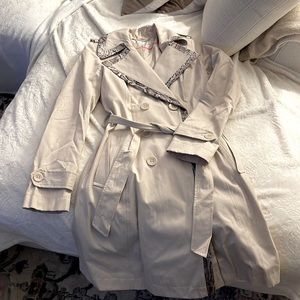 Cream trench coat